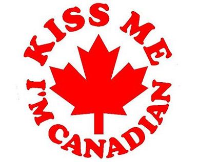 Kiss Me Canadian Sticker
