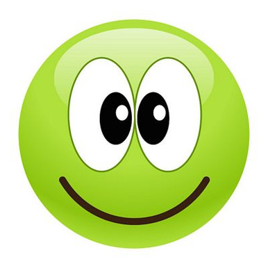 smiley green google eyes sticker
