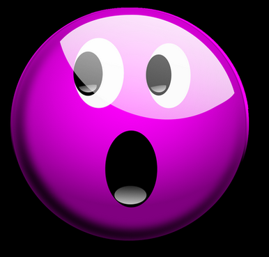 smiley purple OH NO