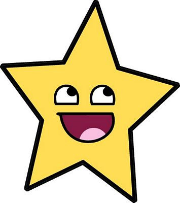 Smiley Star Awesome Happy Face Funny Decal