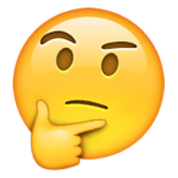 smiley thinking