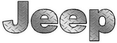 JEEP Decal Diamond plate Silver Fill Decal