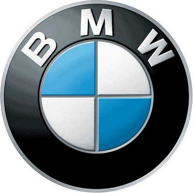 bmw color car logo round sticker