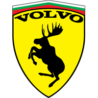 Volvo Prancing Moos Logo Decal Sticker