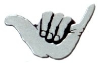 Hang Loose Chrome Emblem