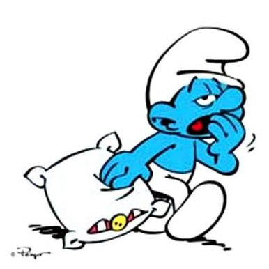 Lazy Smurf Decal 1413