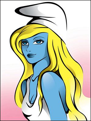 Smurfette Lady Decal 1427