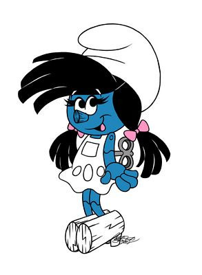 SMURF GIRL STICKER 3