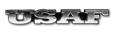 USAF Chrome Military Car Emblem