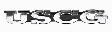 USCG  Chrome Military Car Emblem