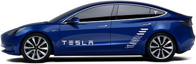 Tesla M3 ELON FAN CLUB Sticker set
