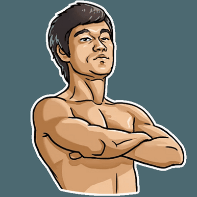 bruce dragon lee celebrity sticker_17
