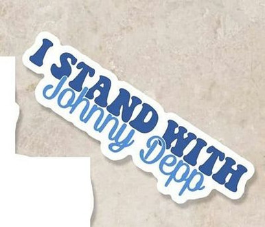 JOHNNY DEPP STAND BY CELEB STICKER