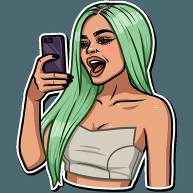 kardashian family celebrity sticker 14