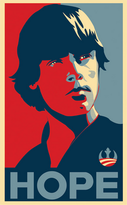Luke Sky Walker for President HOPE Sticker