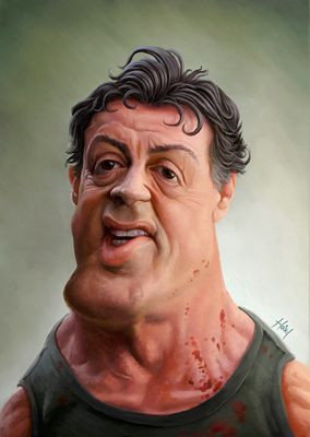sylvestor stallone funny male celebrity face