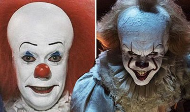 tim curry bill skarsgard PENNYWISE IT sticker