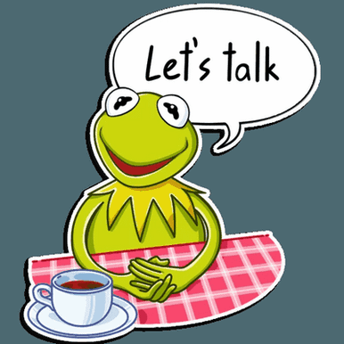 kermit the FROG muppet show sticker 22