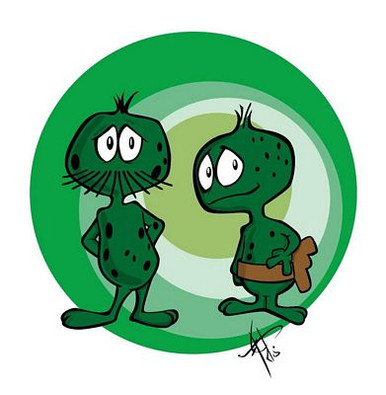 R&B gidney and cloyd ALIEN STICKER