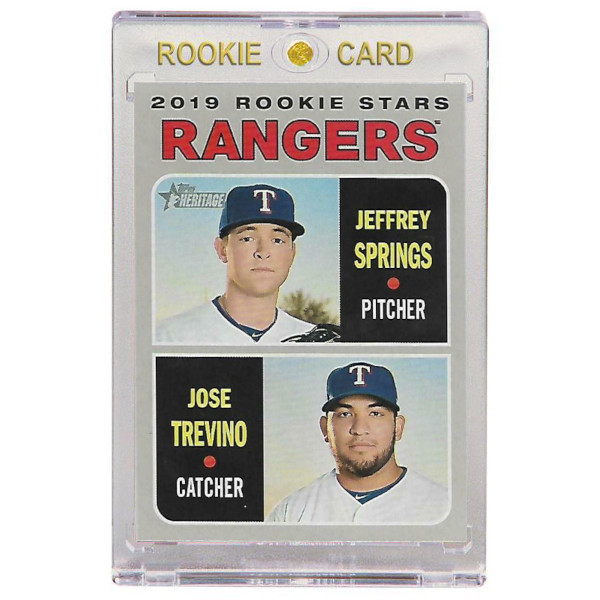 Jose Trevino Texas Rangers 2019 Topps Heritage # 317 Rookie Card