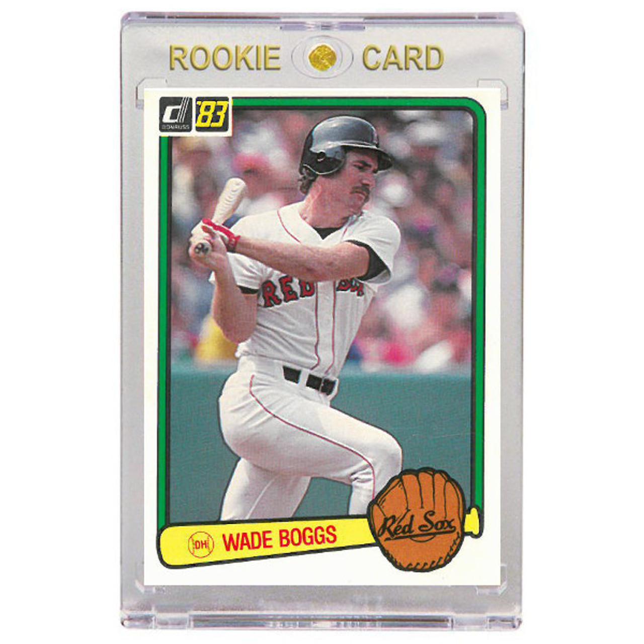 Wade Boggs player worn jersey patch baseball card (Boston Red Sox) 2002  Upper Deck Sweet Spot #JWB