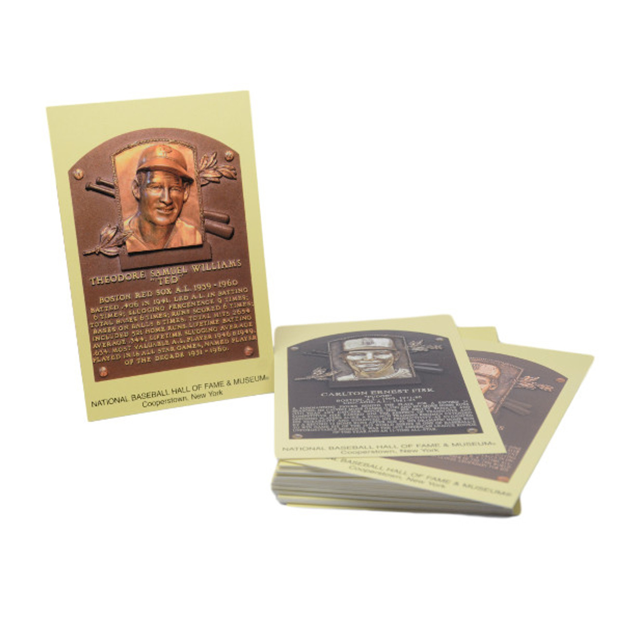 Boston Red Sox Baseball Hall of Fame Plaque Postcard Team Set (45)