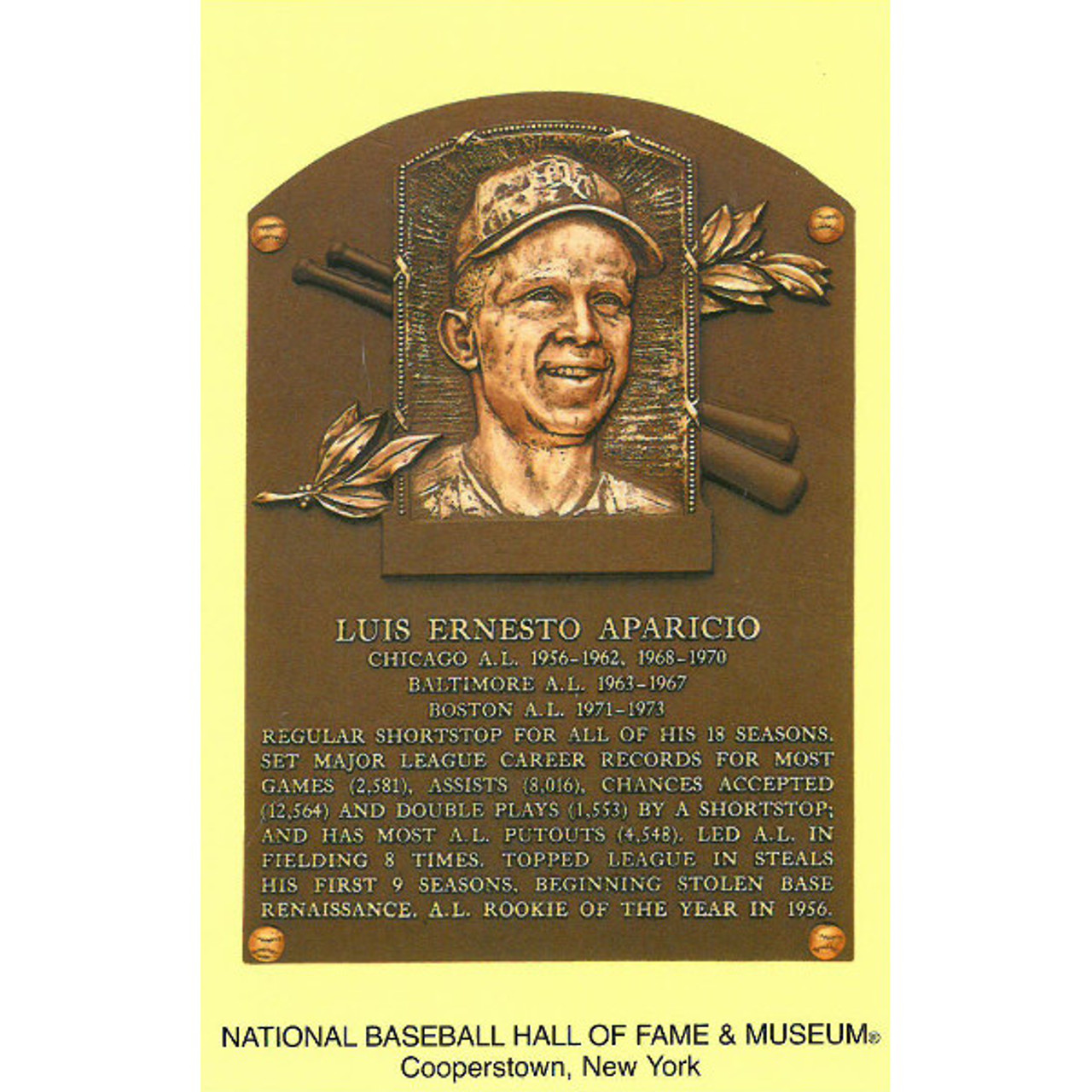 Aparicio, Luis  Baseball Hall of Fame