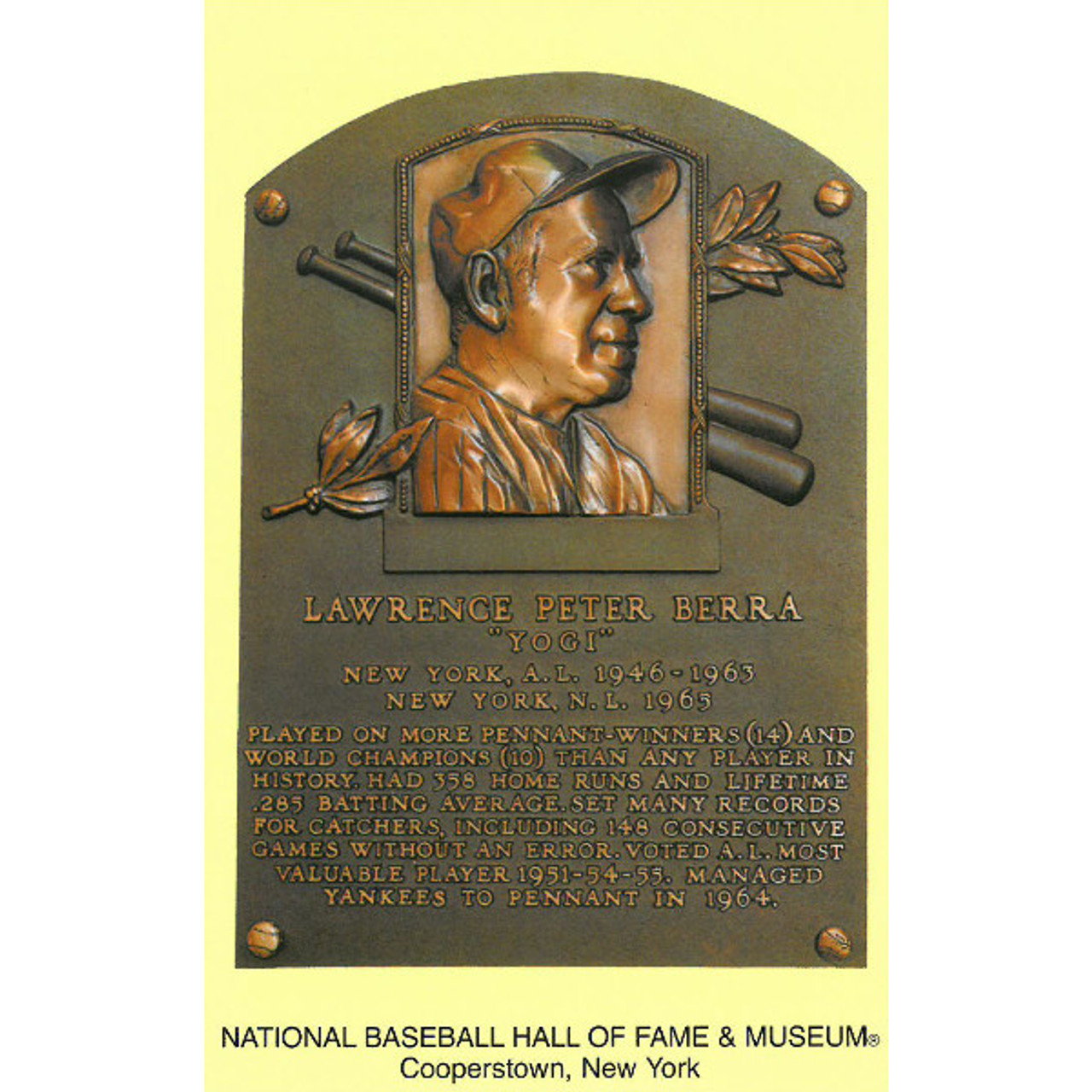 Trevor Hoffman Baseball Hall of Fame Plaque Postcard