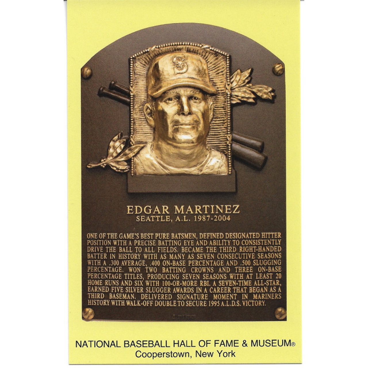 2019 National Hall of Fame Induction Edgar Martinez Patch