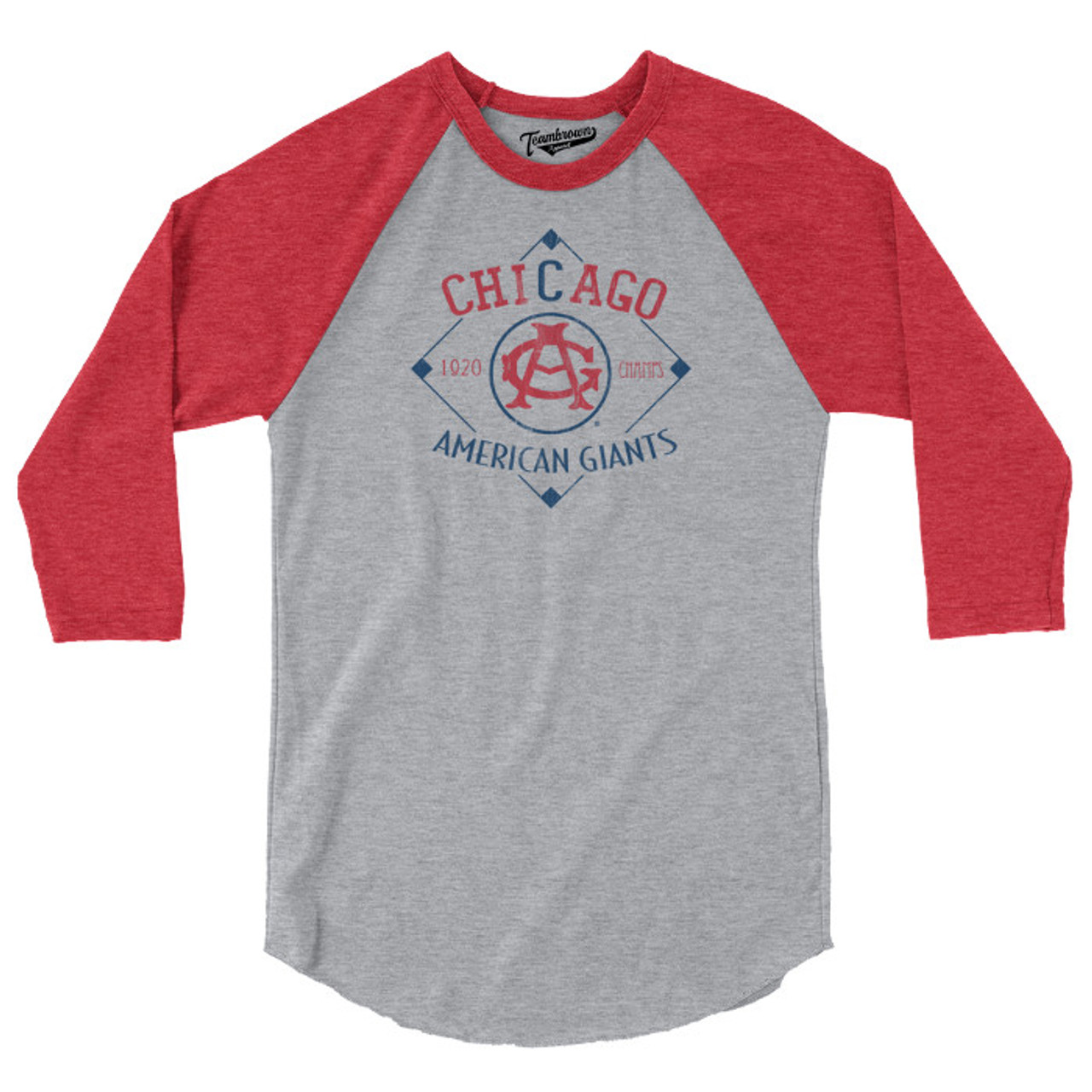 Chicago Cubs Youth 3/4 Sleeve Raglan Baseball T-Shirt - Clark Street Sports