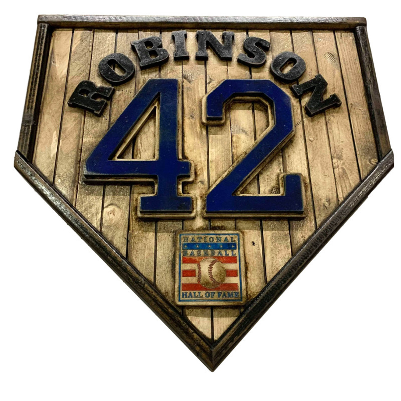 Jackie Robinson Dodgers Custom Framed Jersey Display with Set of (3) Pins