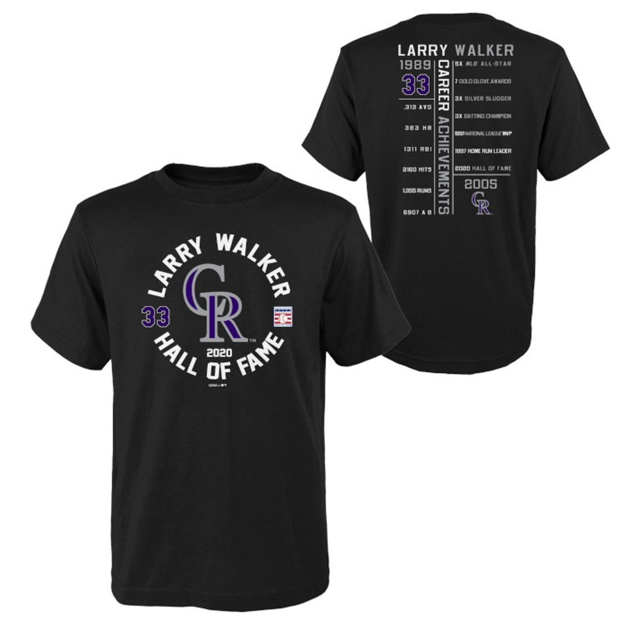 Men's Nike Larry Walker Colorado Rockies Hall of Fame Class of