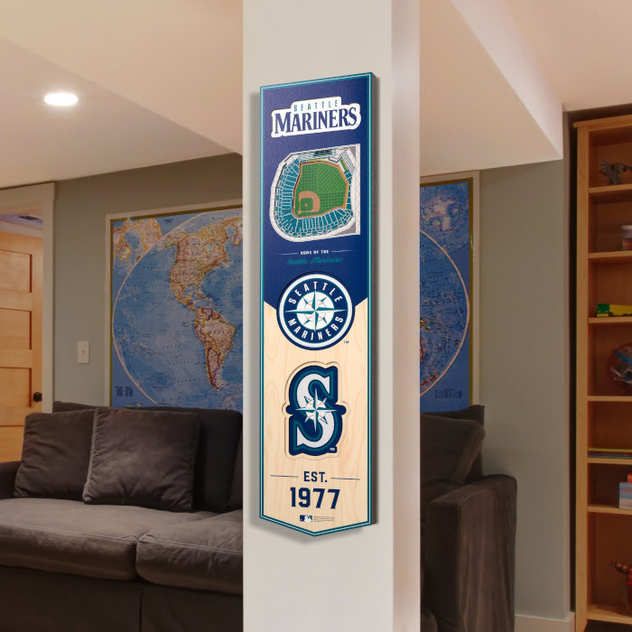 Seattle Mariners 8 x 32 3D StadiumView Banner