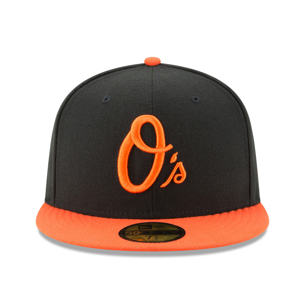 Men's New Era Baltimore Orioles Black/Orange Alternate On-Field
