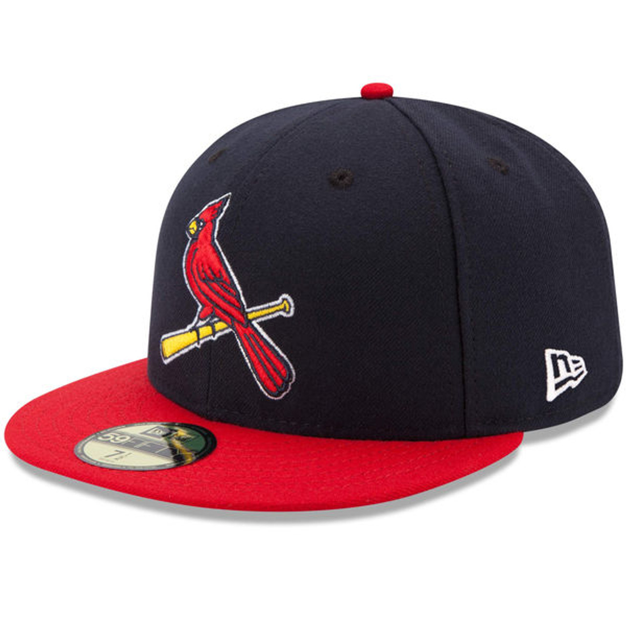 Men’s St. Louis Cardinals Navy Red Centennial Collection 59FIFTY Fitted Hats