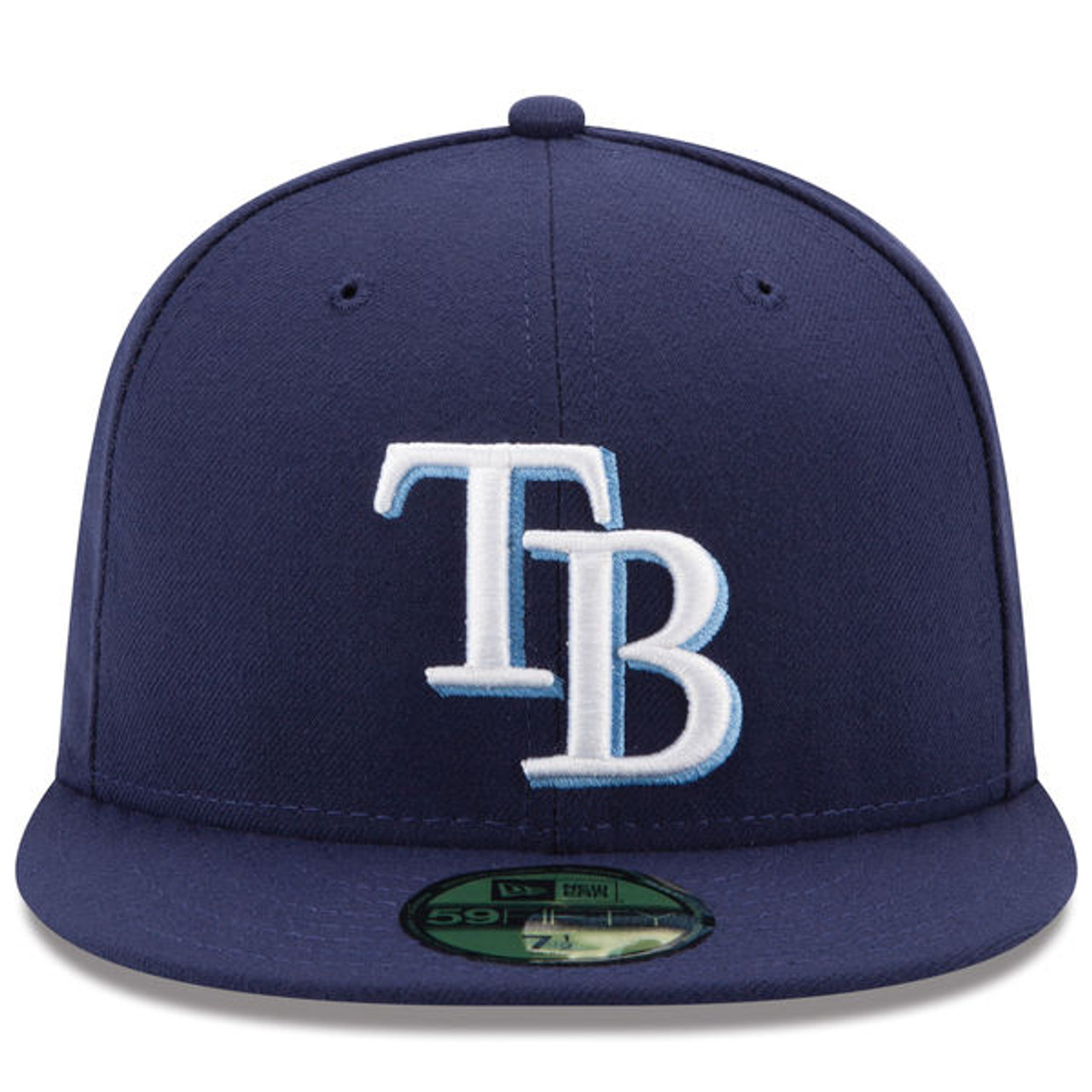 Navy Blue Tampa Bay Rays Team Patch Pride New Era 59FIFTY Fitted 7 3/4
