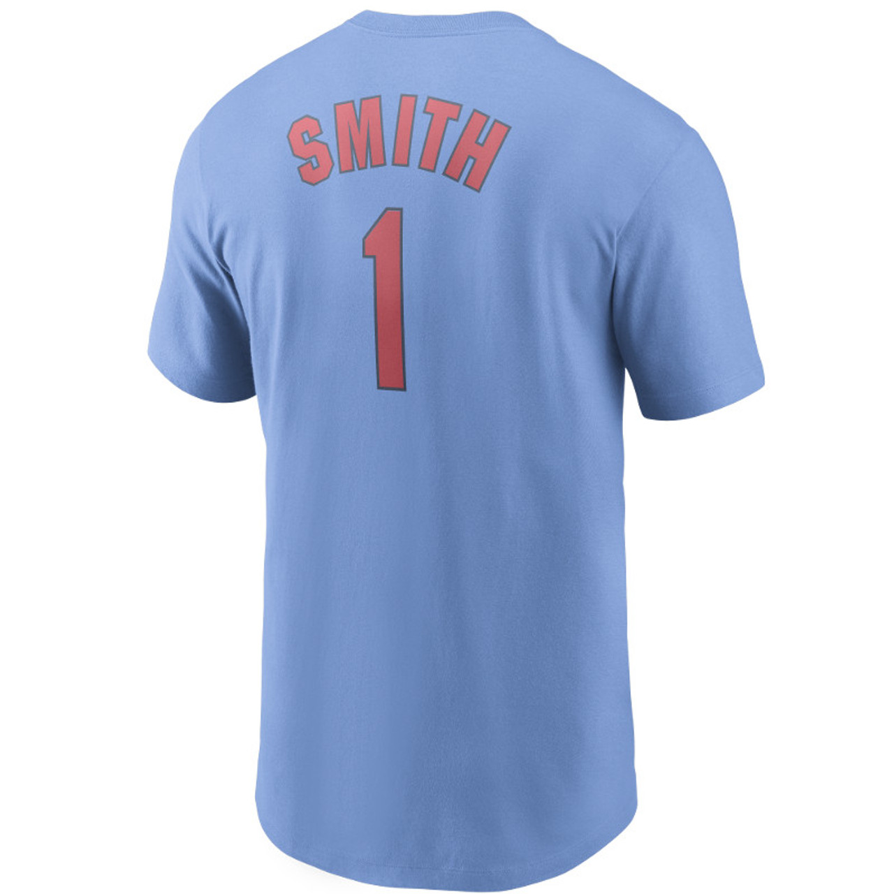 Men’s Nike Ozzie Smith St. Louis Cardinals Cooperstown Collection Name &  Number Light Blue T-Shirt