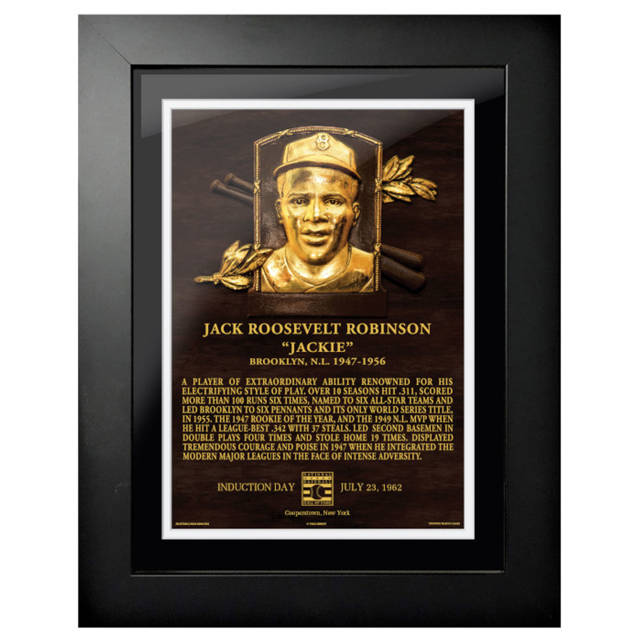 Jackie Robinson Dodgers Custom Framed Jersey Display