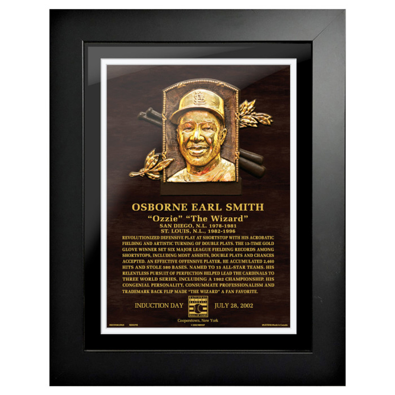 Ozzie Smith St. Louis Cardinals Framed 15 x 17 HOF Collage with Piece of  Game-Used Ball - MLB Game Used Baseball Collages