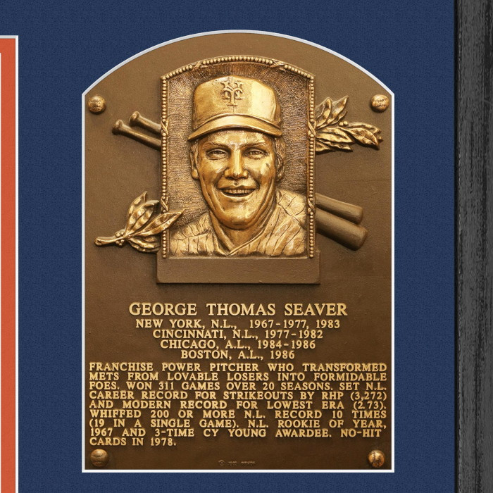 Highland Mint Tom Seaver Hall of Fame Plaque Bronze Coin 13 x 16