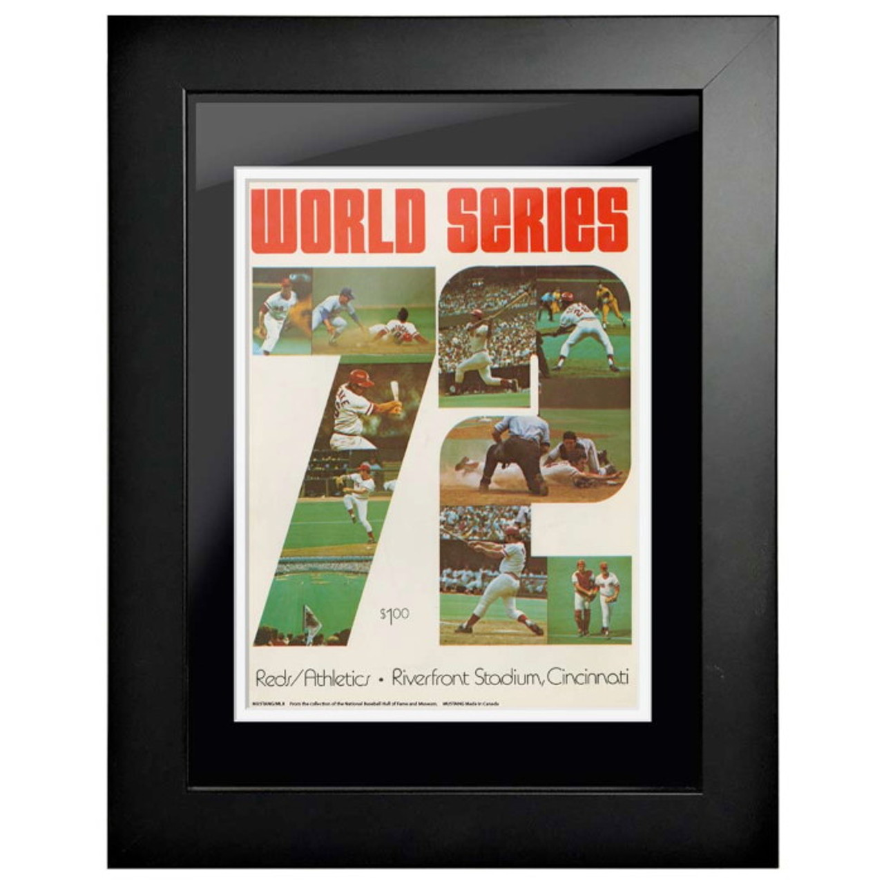 1972 World Series Program Cover 18 x 14 Framed Print #1