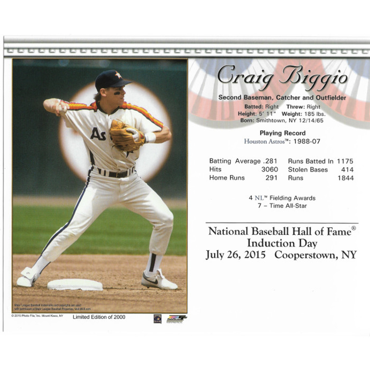 Lot Detail - Craig Biggio 2005 Houston Astros Professional Model