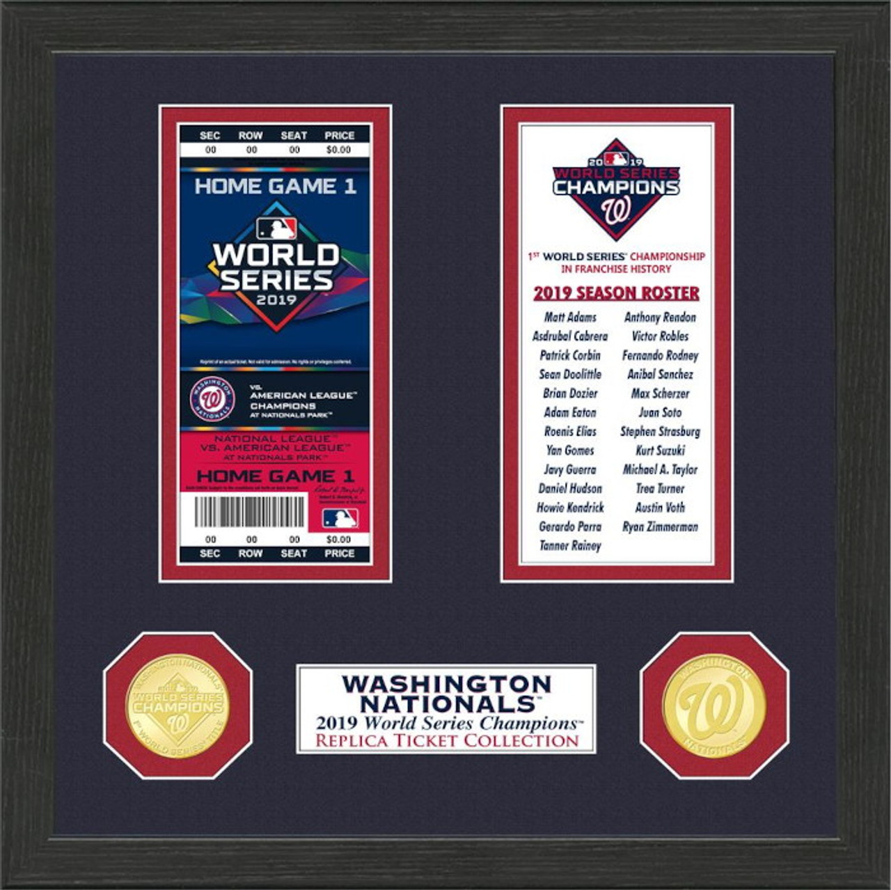 Washington Nationals World Series Champion 2019 MBL Signatures T