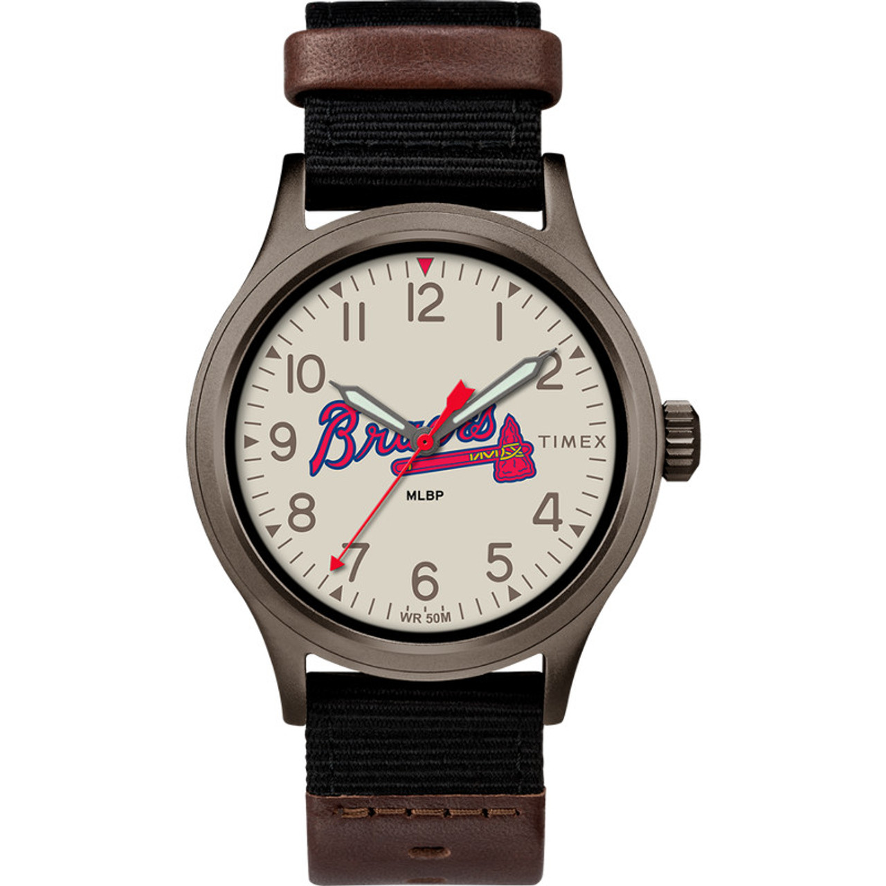 Timex Mens Atlanta Braves Clutch Watch