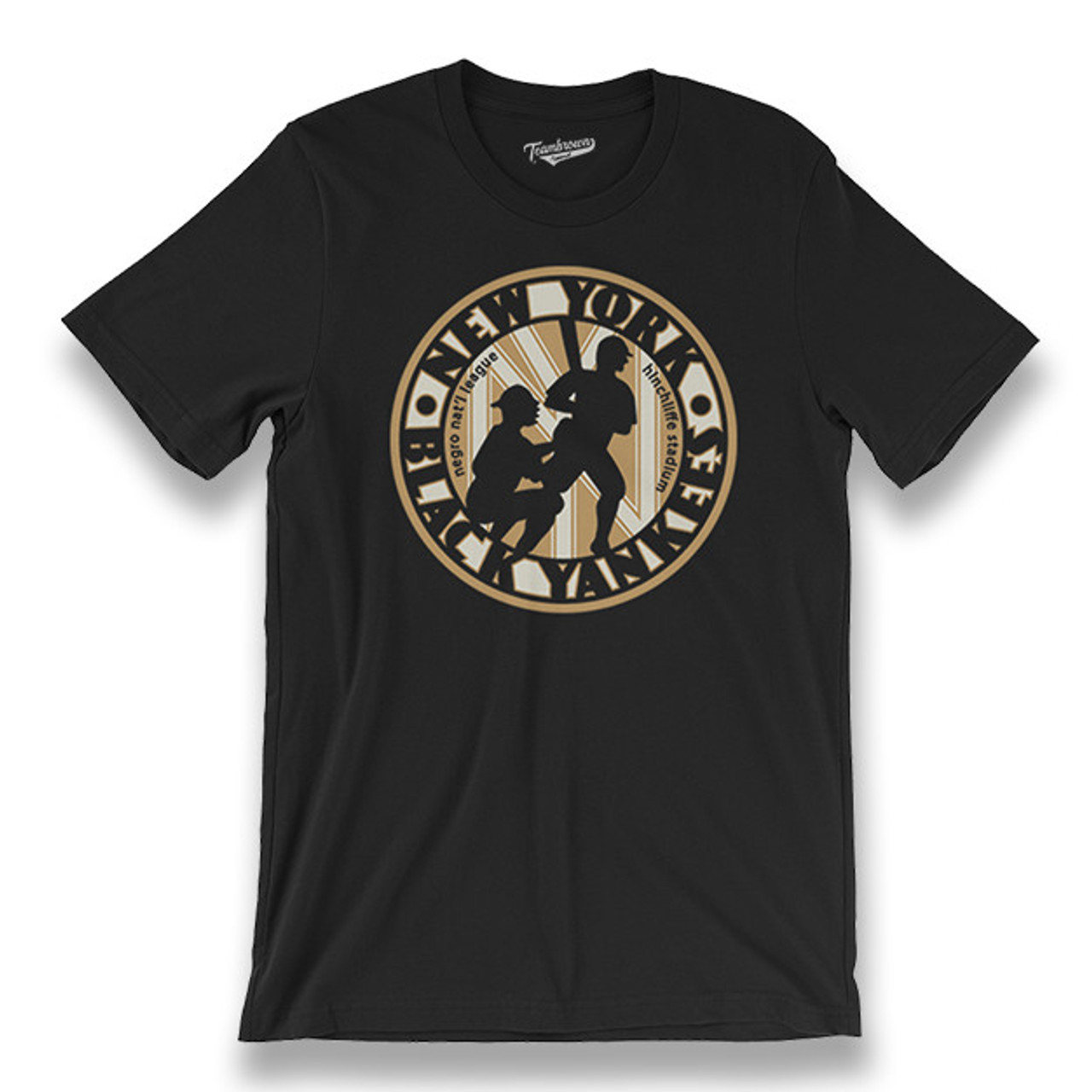Men's Teambrown New York Black Yankees T-Shirt