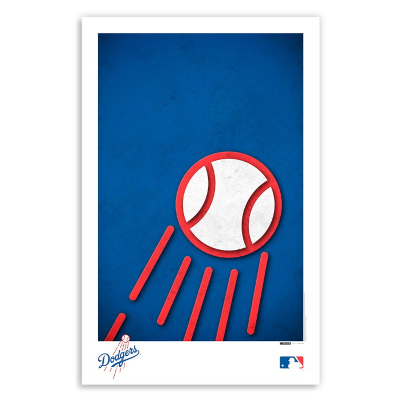Los Angeles Dodgers Minimalist Team Logo Collection 11 x 17 Fine Art Print by artist S. buy-los-angeles-dodgers-logo-for-3-00-3d-model-on-thangs