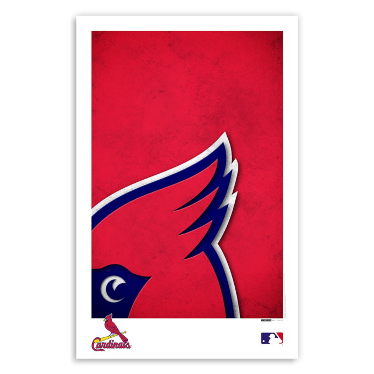 St. Louis Cardinals Minimalist Team Logo Collection 11 x 17 Fine