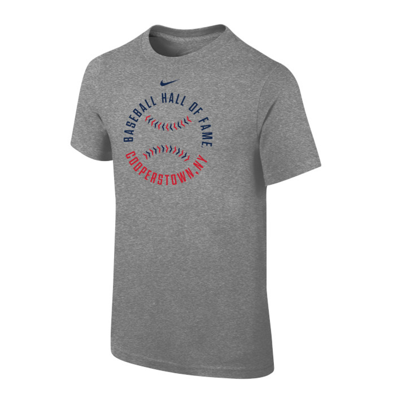 Youth Nike Baseball Hall of Fame Stitches Dark Grey Heather T-Shirt