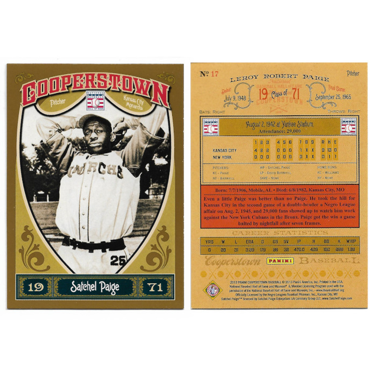 2013 Panini Cooperstown 100 Card Baseball Base Set