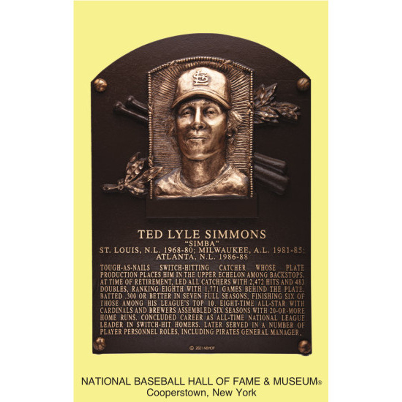 Ted Simmons: Finally a Hall of Famer - Cooperstown Cred